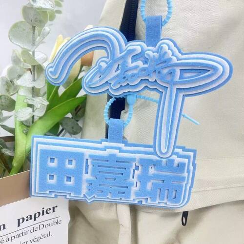田嘉瑞签名不织布行李登机牌书包行李箱挂件链饰吊牌周边应援挂件