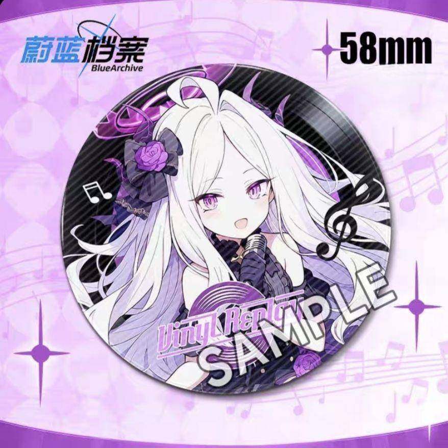 新款碧蓝档案蔚蓝档案周边吧唧 日奈爱丽丝白子未花唱片 痛包谷子