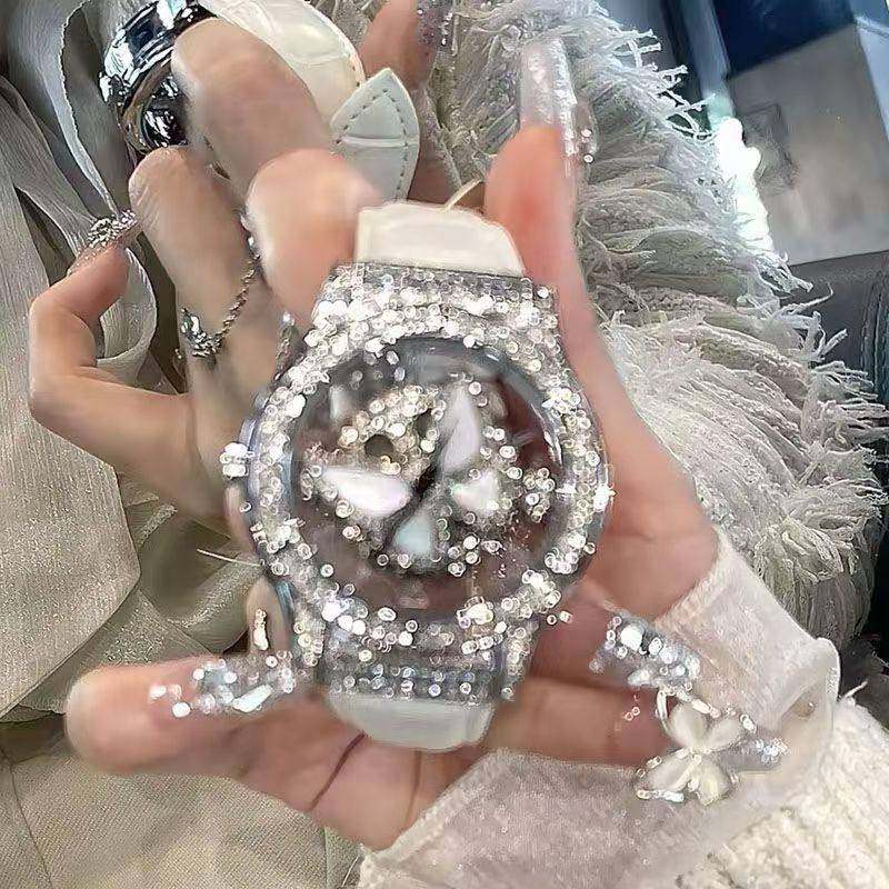 瑞士认证全自动机械表女士蝴蝶转运手表女款正品小众轻奢防水女表