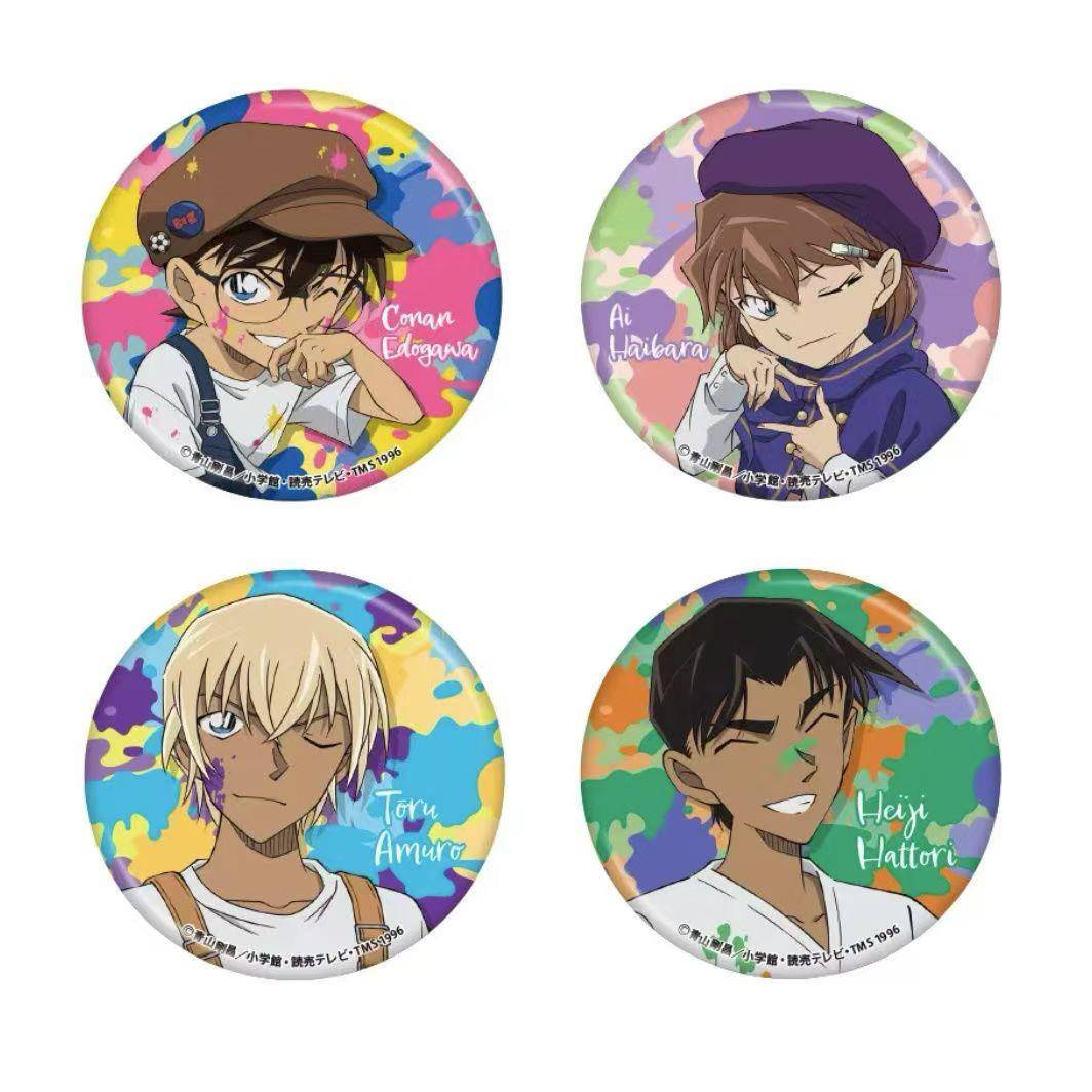 【现货】名侦探柯南周边油漆系列灰原哀安室透服部平次吧唧徽章