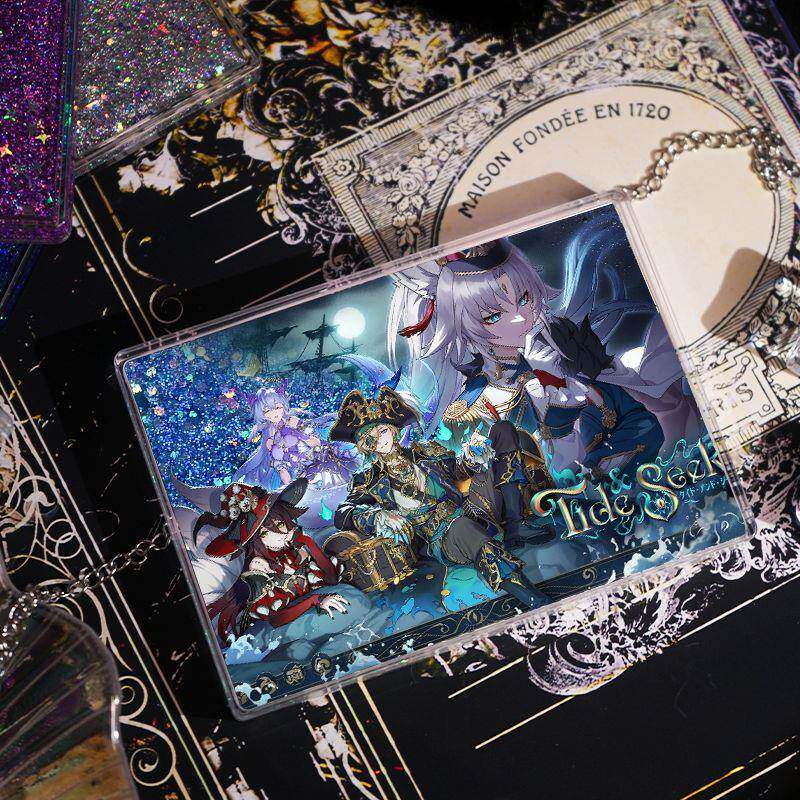 二次元崩铁HoYoFair同人知更鸟精美流沙麻将砂金亚克力流麻送礼物