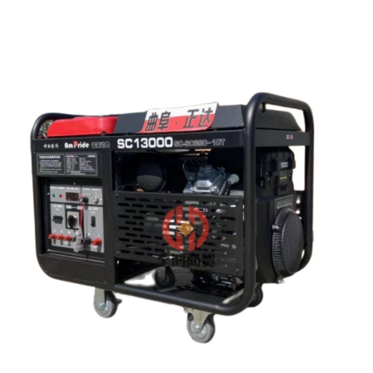 应急施工10千瓦发电机电启动移动双电压发电球水冷25kw静音发电机