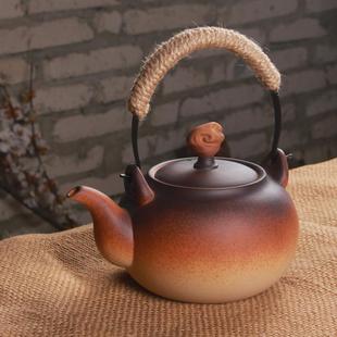 台湾紫砂老岩泥电陶炉炭炉耐高温提梁煮水茶壶陶壶烧水壶功夫茶具