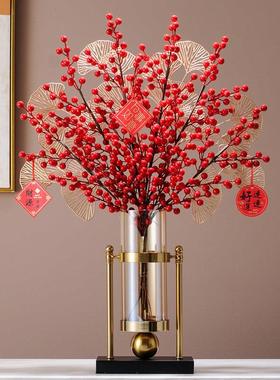 轻奢花瓶电视柜玄关摆件客厅插花创意乔迁新居之喜装饰品桌面摆设