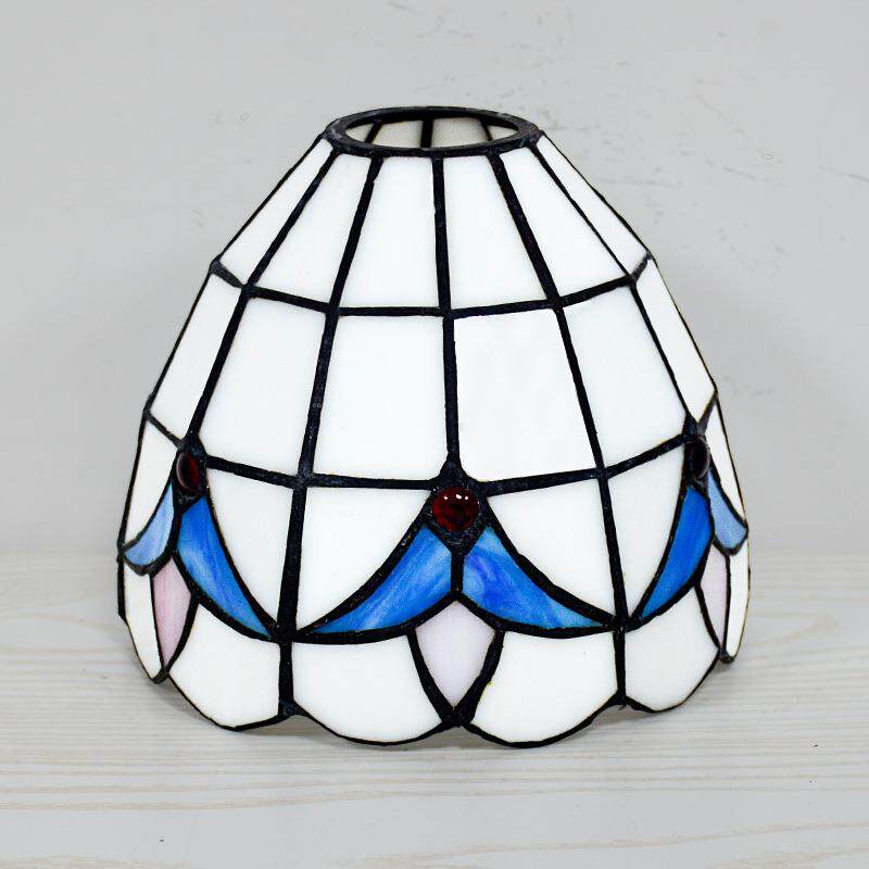 玻璃灯罩供应台灯吊灯灯饰配件手工焊锡外壳罩不带灯柔光欧式复古