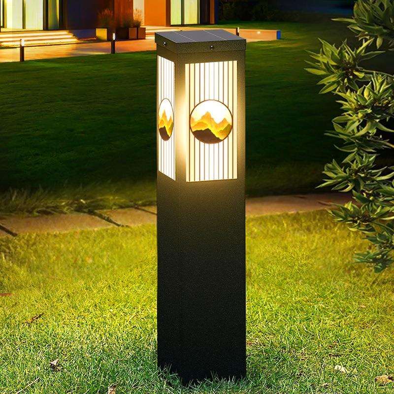 太阳能户外防水草坪灯别墅庭院花园草地氛围照明装饰简约景观路灯