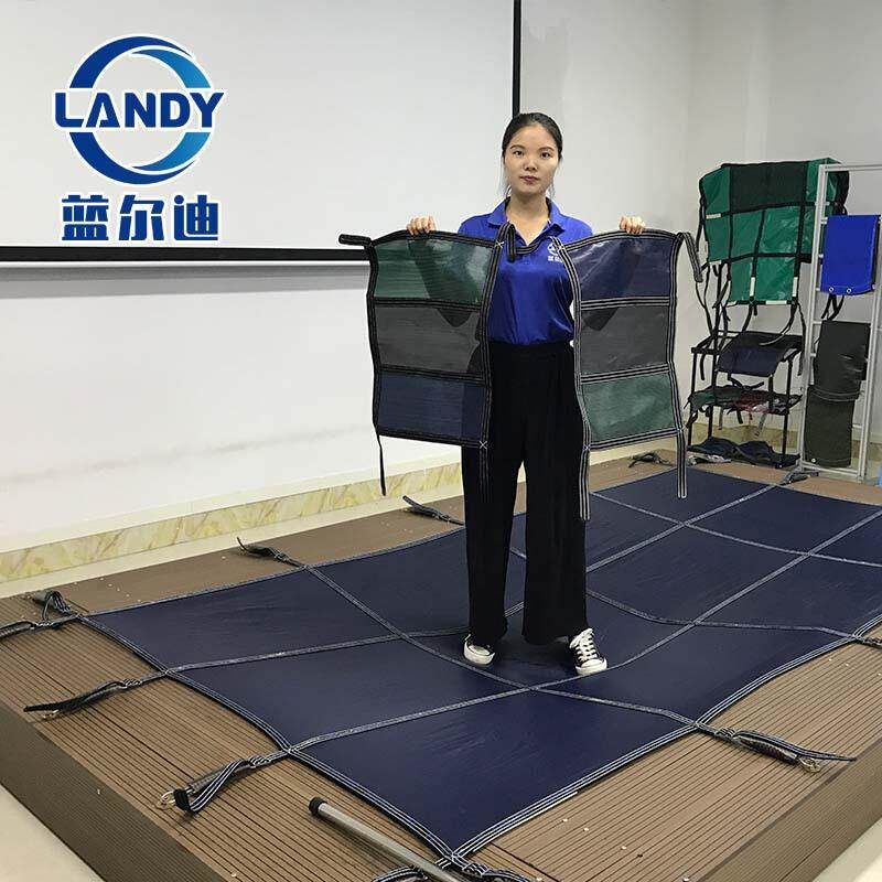 恒温泳池加热保温 安全网防尘防护布 儿童池PP网保护布pool cover