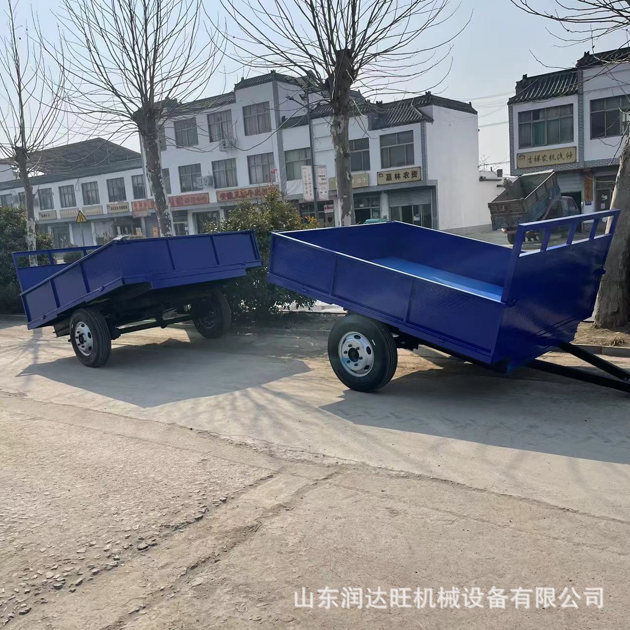 带车斗的四轮农用拖拉机 504带拖车斗液压自卸运输型翻斗车