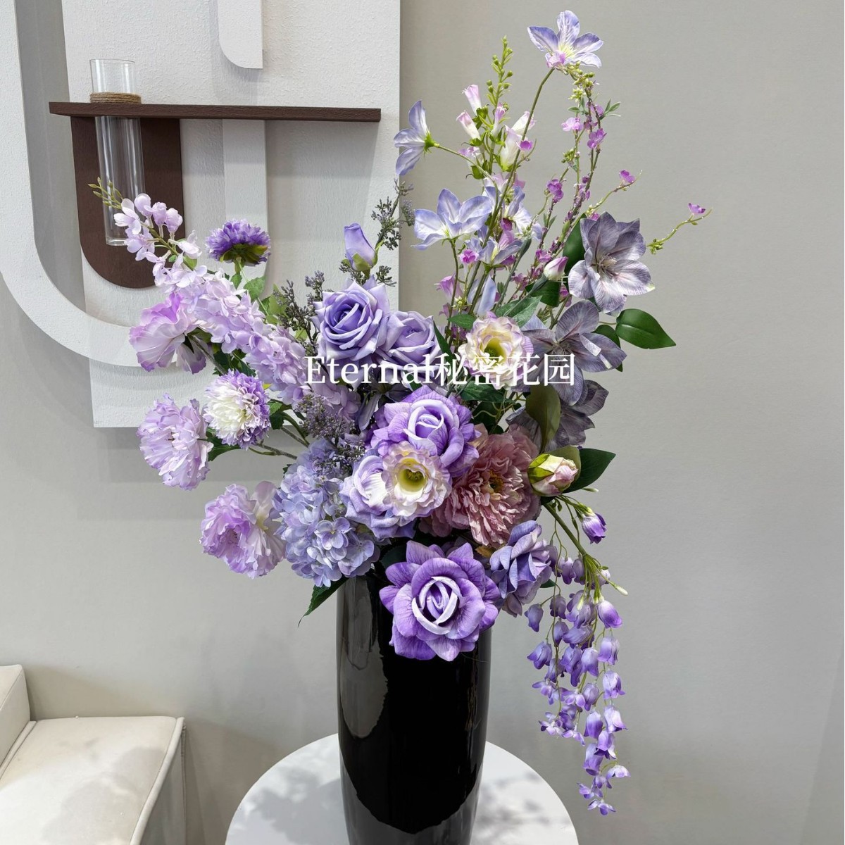 仿真手捧花组合摄影道具花瓶装饰花材绢花场景布置软装大堂插花