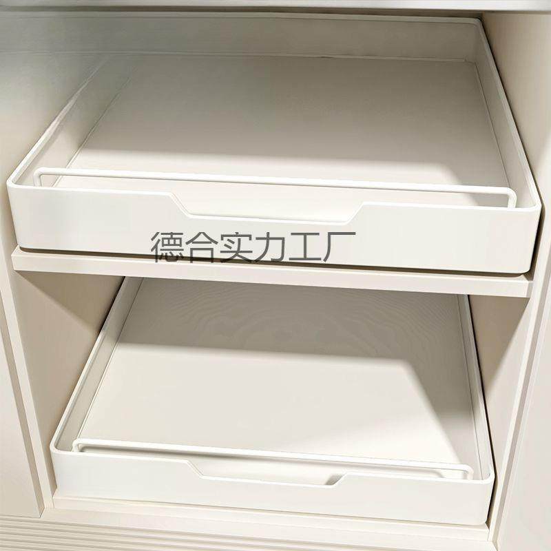 橱柜拉篮厨房调料收纳盒带滑轨免安装收纳箱夹缝收纳箱子金属,电子元器件市场,其它元器件,淘宝优惠券,粉丝福利购,淘宝优惠卷