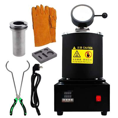 小型家用熔炼炉 3KG熔金炉便携式冶金熔炉贵金属熔化炉银首饰工具