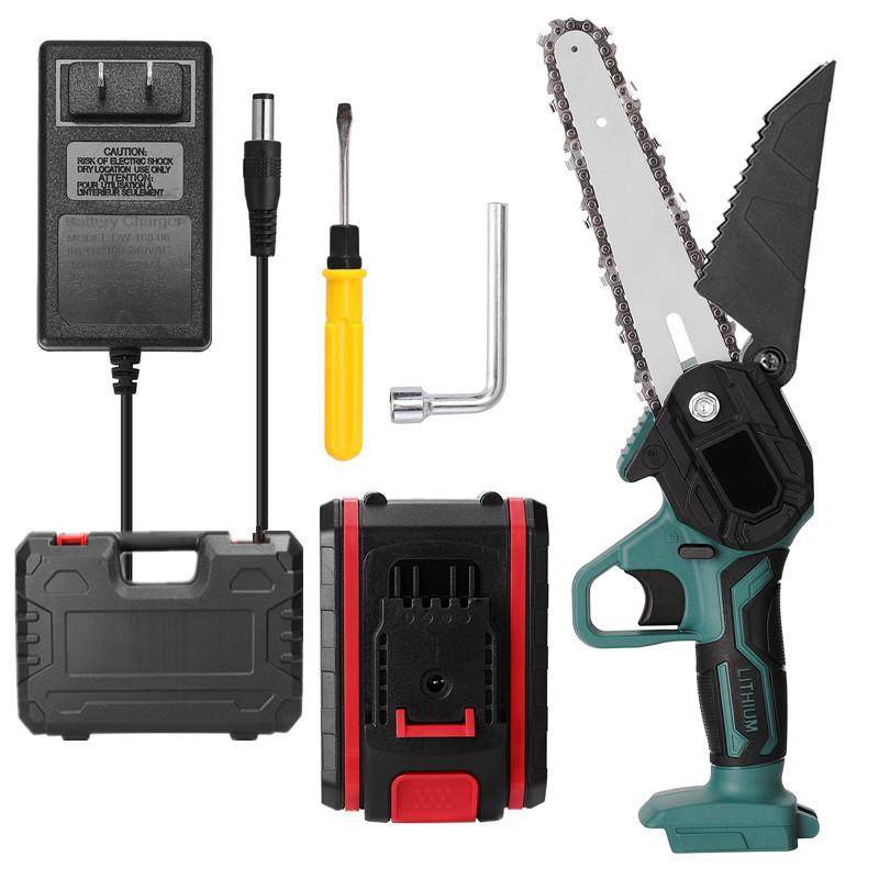 6寸 21V 充电式电链锯 家用型手持伐木砍树锯 手提锂电锯园林工具,电子元器件市场,其它元器件,淘宝优惠券,粉丝福利购,淘宝优惠卷