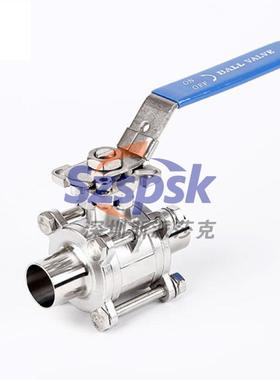 61F生JEN不锈钢洁净球阀 卫级焊管三5S球阀 带吹哨口片式加Q长焊