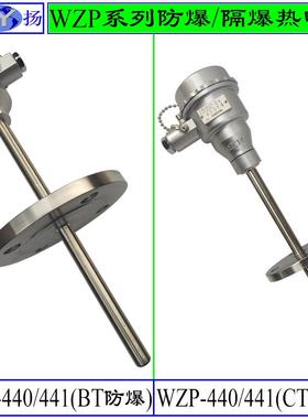 WZP-40 WZP2-341热电3阻防爆热电法阻 ExdI IBT4隔爆 活动兰连接
