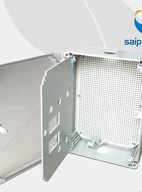 斯普威尔SP-4AT中M-03016带门4带锁塑料防水配电箱00*300*160mm