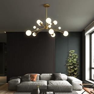 客厅吊灯北卧CH8335 B灯具现代简欧约大气家用餐红厅室魔豆灯饰网