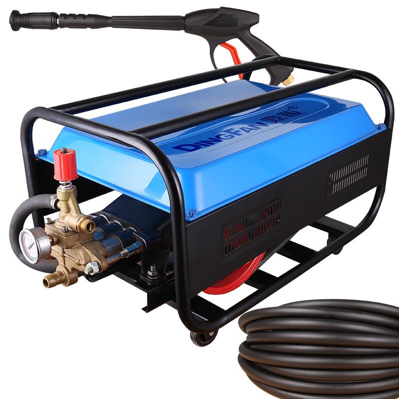 鼎畈养殖场高压清洗机55型58商用电动洗车机自吸220V80V全铜水枪