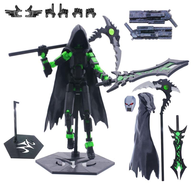 厂家代多关节可动人偶斯巴达侠客行系列解压拼装玩具3d打印升级