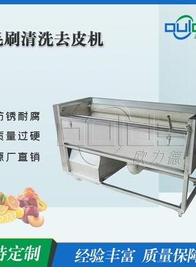 厂家直供MQJ系列不锈钢节能节水软毛硬毛刷土豆红薯清洗机去皮机