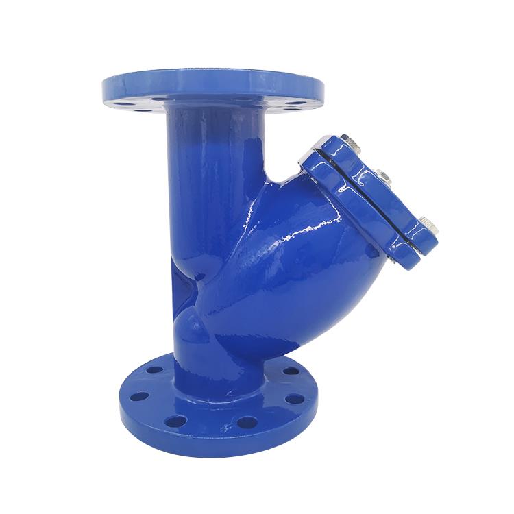 铸钢Y型过滤器碳铸钢管道排污滤水器GLH-6C法兰y型过滤器dn50
