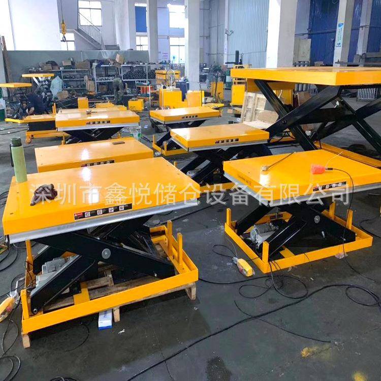 小型电动升降平台固定式升降机滚筒液压升降台提升机卸货平台