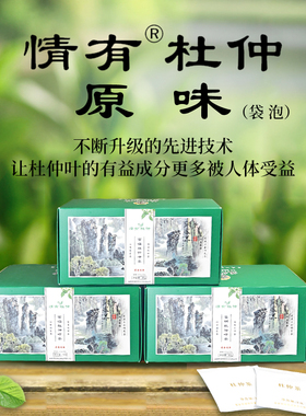 情有杜仲茶张家界慈利老树嫩叶富硒绿原酸养生茶包便携三不高睡眠