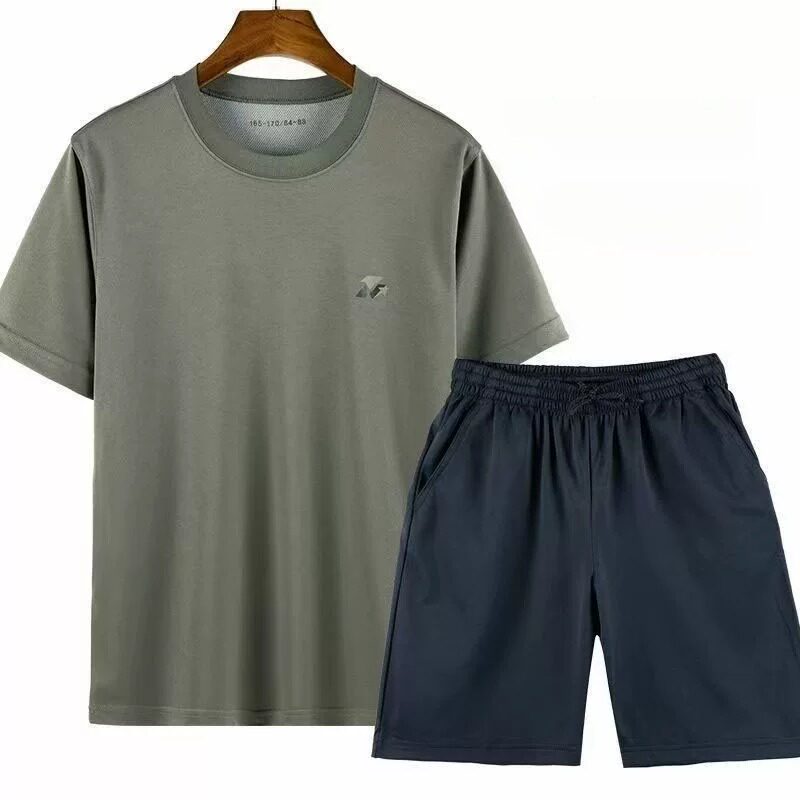 正品体能训练服短袖套装夏季速干圆领T恤男女体能短裤运动服户外