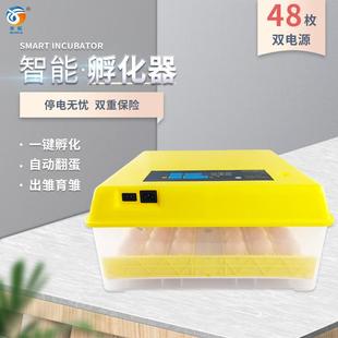 48枚双电源小型家用孵化机鸽子孵化箱鸡鸭鹅孵化器全自动孵化设备
