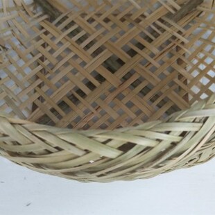 手提竹编篮子厨房小竹篮收纳筐鸡蛋果蔬蓝手工编买菜篮子家用框子