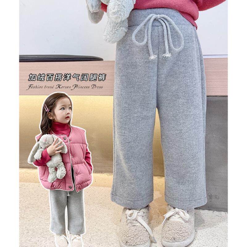 女童休闲阔腿裤秋冬款直筒裤