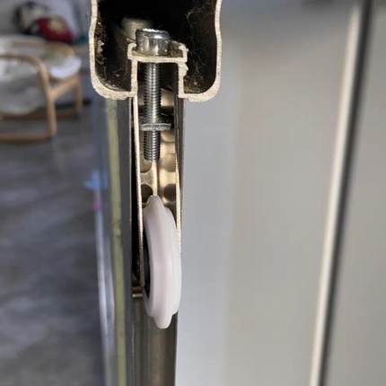 移门配件推拉门卫生间淋浴房下轮轨道衣柜滚轮滑轮玻璃滑道导轨