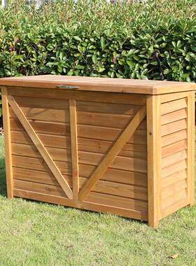 实木户外大容量物柜收纳箱箱WES置物柜台防储腐防水工具花园阳别