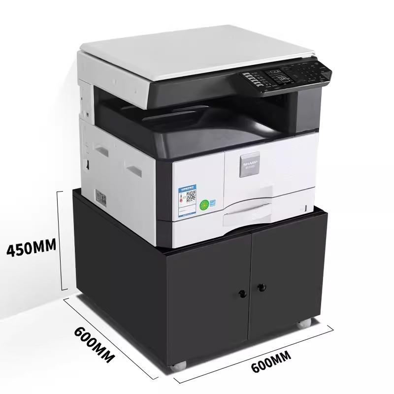 打印机放放置大型A3复印柜机柜底座带轮子矮柜可动全移钢落MB087