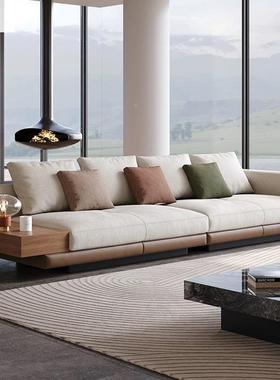 康纳利楠益沙中客厅现代轻奢高发端棉麻意式极简SF0017#直排沙发