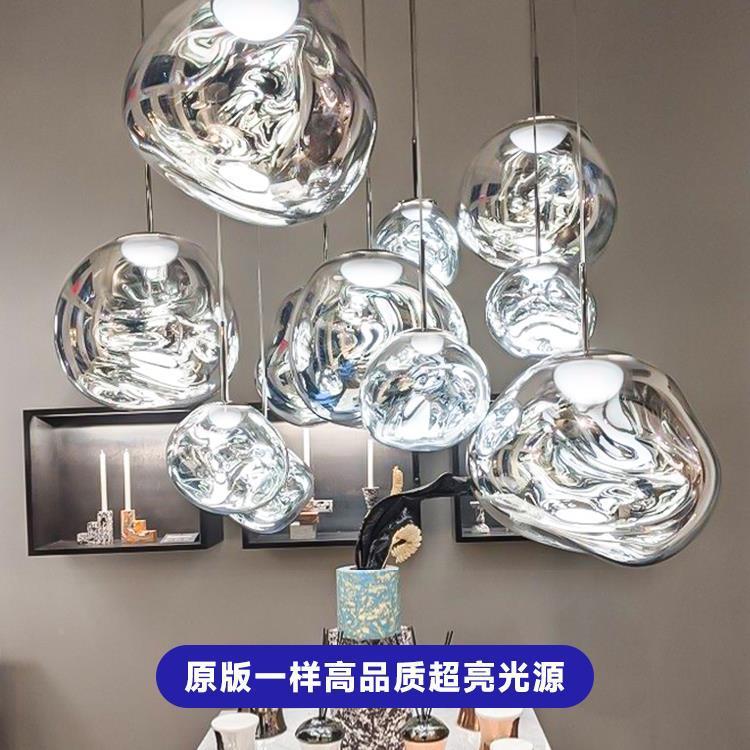 高版ld楼梯熔岩吊灯大别墅lof亮t复式挑客厅长线吊灯e餐715台厅吧