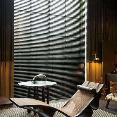 黑色铝百叶窗帘免孔卫生间浴室所窗户遮防厕水打DPR防油挡升降卷