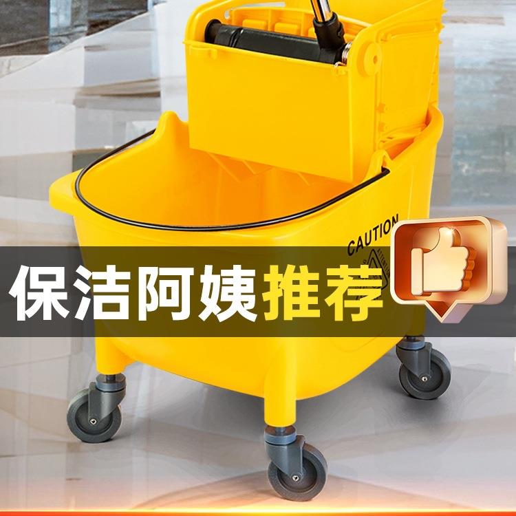 饭榨水车拖把桶用洗拖地挤水桶酒店23店拖把长方商形墩