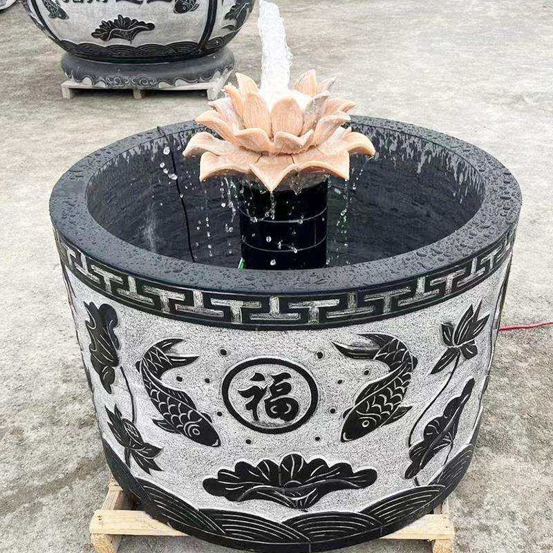 石雕鱼缸花青盆中流水鱼缸式饰别墅庭院装养鱼石仿流水古景观石雕,畜牧/养殖物资,特种养殖设备,淘宝优惠券,粉丝福利购,淘宝优惠卷