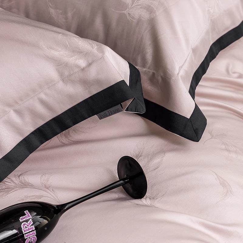 提轻奢100S上绒棉全棉花四件lxy20250套春季简约被套床单长2025新