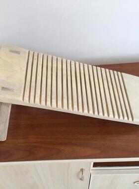 搓衣香可固定加厚木搓衣板实带板脚大号有脚搓衣板坐着洗搓MRO板