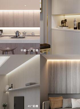 高端2835芯L照E灯带5米客厅12/24V天花灯片条室内1023灯光D明软灯