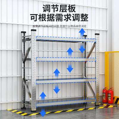 3库04不锈钢重型货库架仓RDD储仓商用多厨房冷库冻地下室储物架层