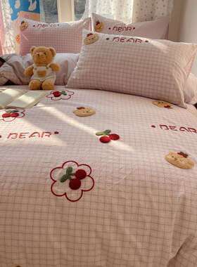 EM-20250A卡通纯棉水洗棉床上件四全棉被套套学生宿舍类床单人三