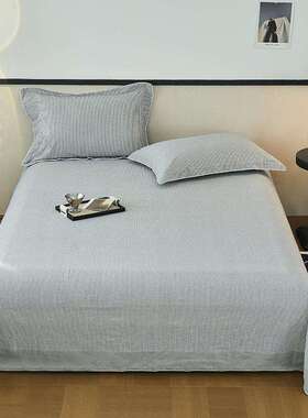 A类单婴级纯棉水洗棉床单件100全棉XPG单人学生宿单舍被母枕套三