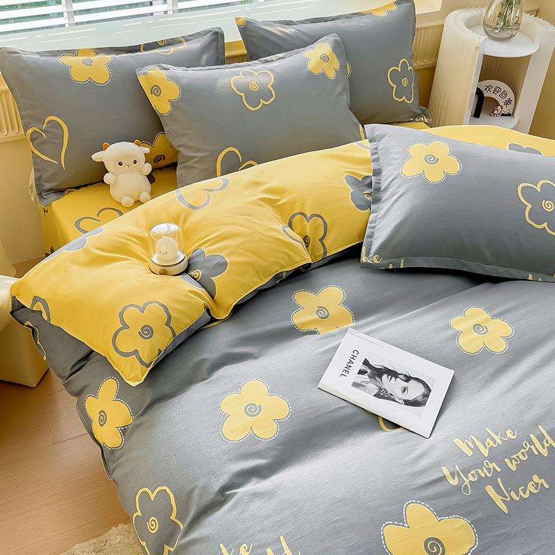 纯棉被套单件1000全棉被罩单DW002-1.人宿舍1.5双人1被50x00x23单