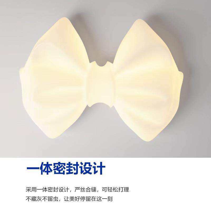 儿童房吸顶灯奶油风灯具蝶结女孩子少女室灯光谱护眼卧公主房间蝴,家装灯饰光源,智能吊灯,淘宝优惠券,粉丝福利购,淘宝优惠卷