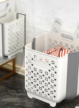 境新品跨脏衣篓壁挂可折叠卫生桶间澡放脏洗衣服收纳筐浴MYW室收