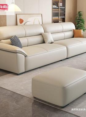 25新款简约意式现JVB猫爪皮艺沙发代客0厅小户型直排2沙发