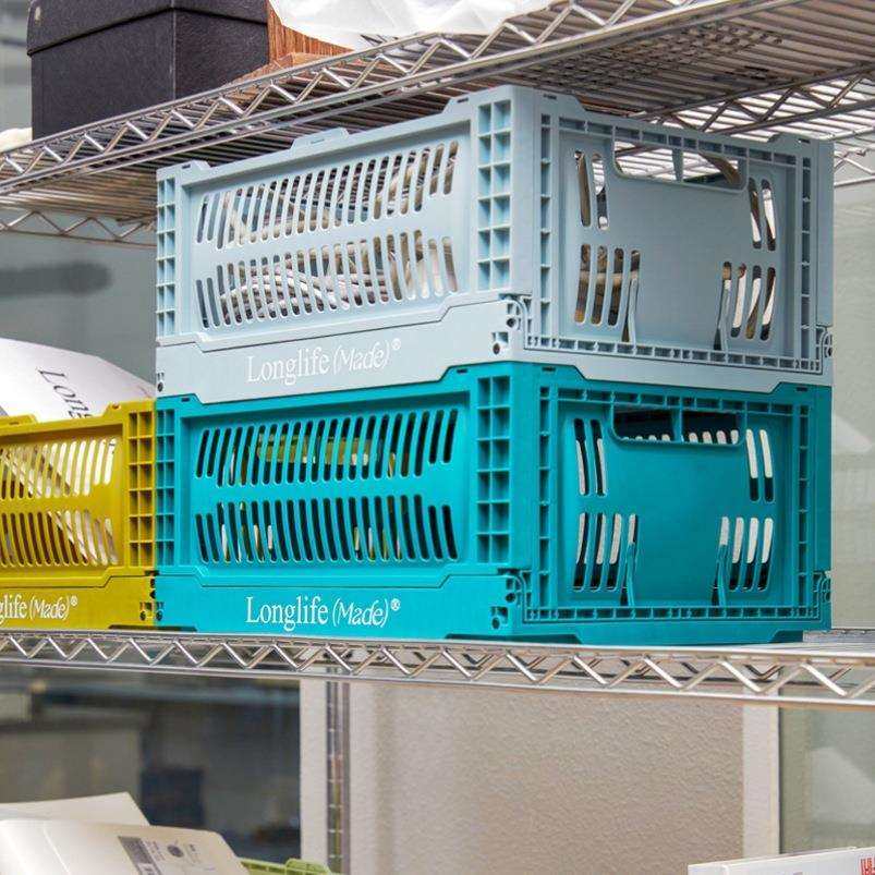 叠l塑onglife折收hBbNyX5X纳房篮浴室厨水果篮子杂物整理工业风料,收纳整理,书桌收纳置物架,淘宝优惠券,粉丝福利购,淘宝优惠卷