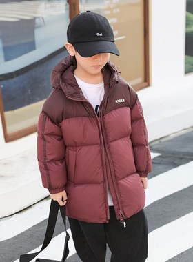儿童羽绒服c中长款加厚2024冬季新款宝宝男童羽绒服亲子童装23871
